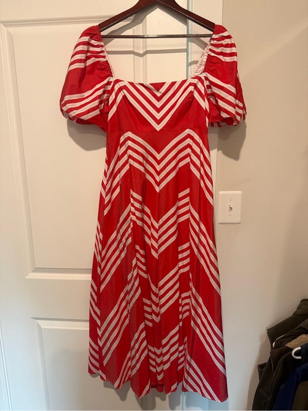Hill House Matilda Dress in Red and White Stripes